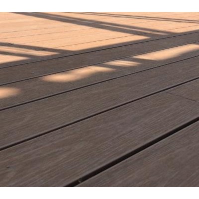供应户外塑木地板 实心防滑 仿木地板新型PE立体木纹 支持定制